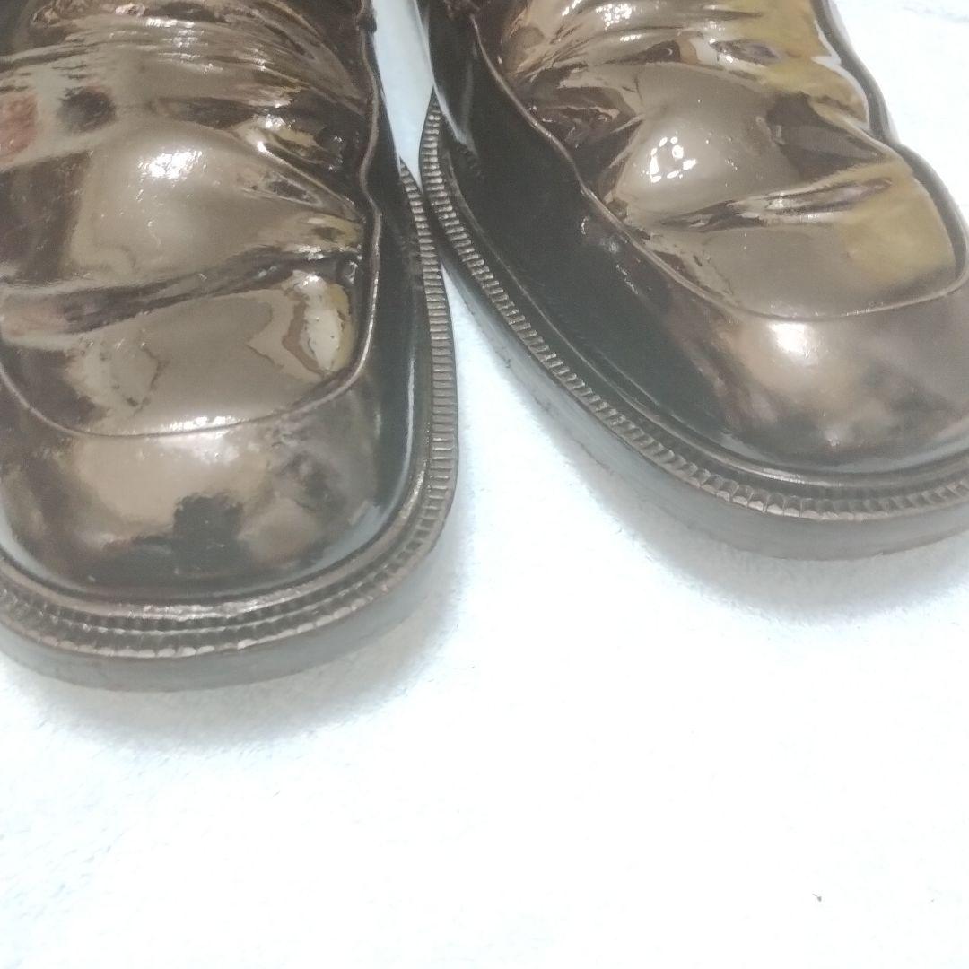 30cm！11D希少グッチGUCCIスクエアトゥドレスシューズ美品！