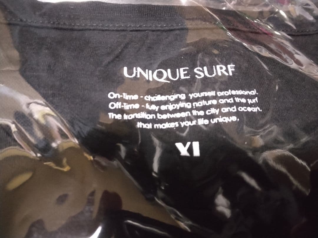 ザライジングサンコーヒーXLサイズ　UNIQUE SURF TEE　BLACK