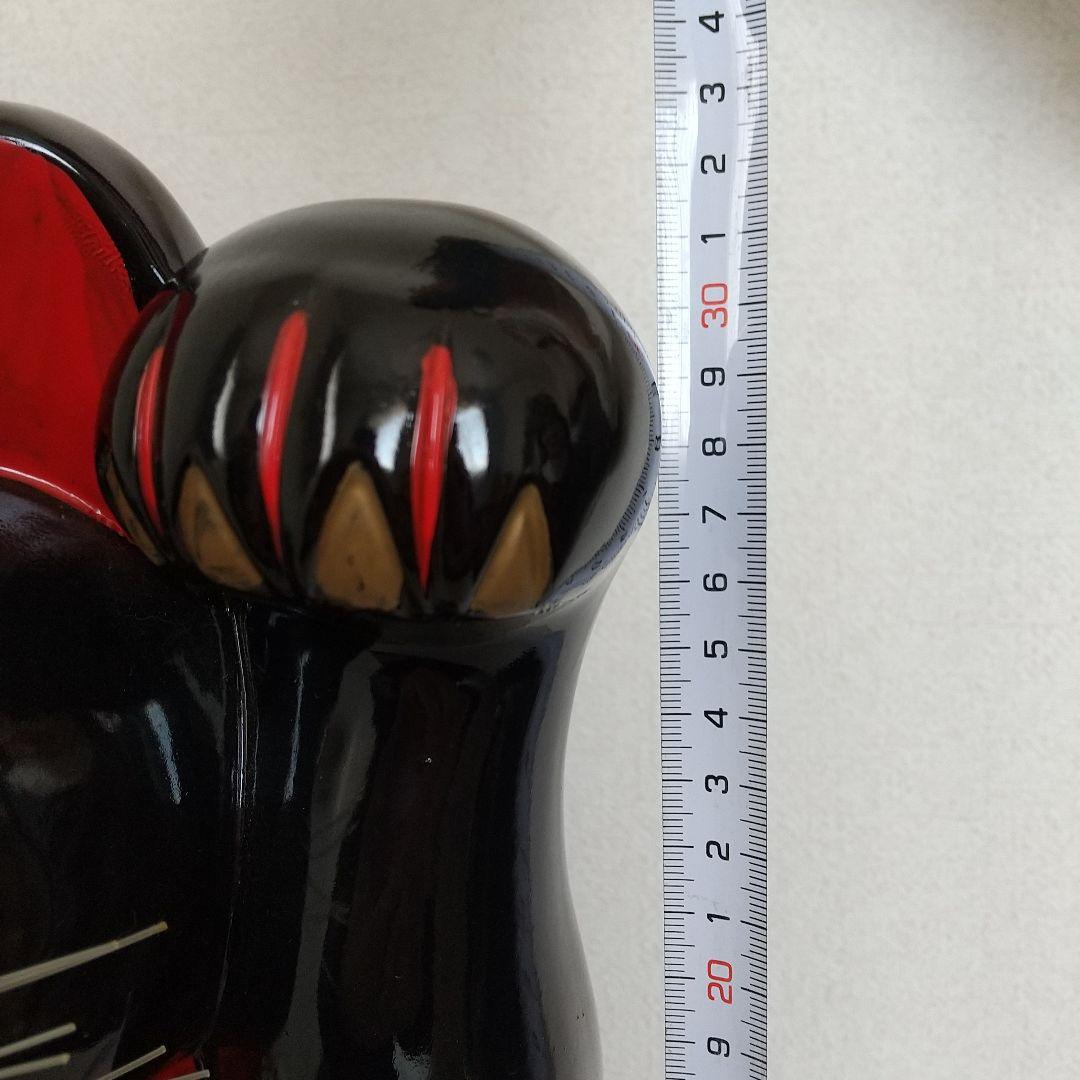 常滑焼　開運　招き猫　置物　貯金箱　見映えする大きな33cm