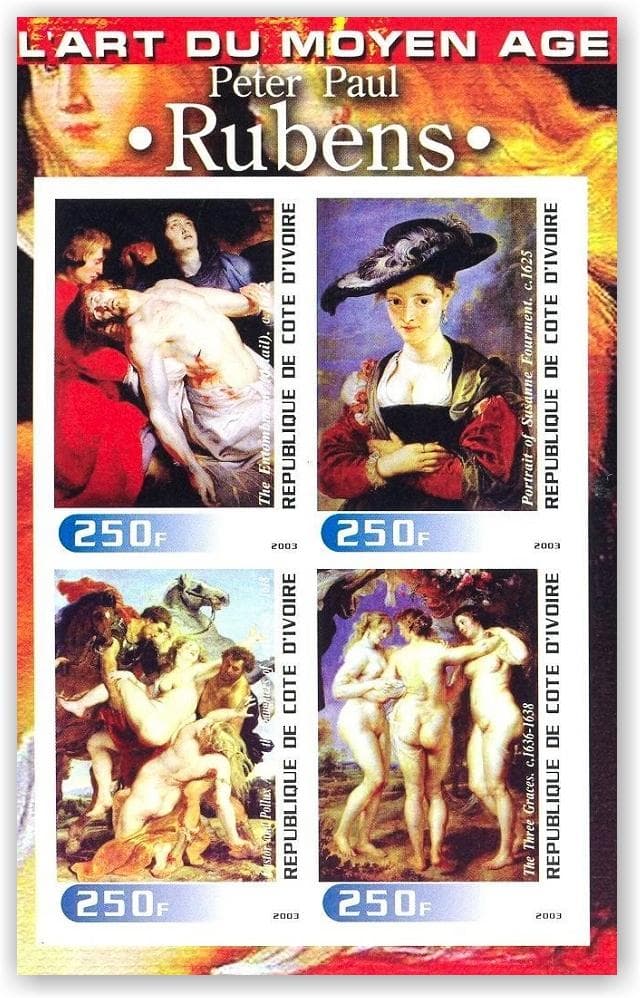 [ 50%OFF ] カット無し切手　コートジボワール cbj_s187_er