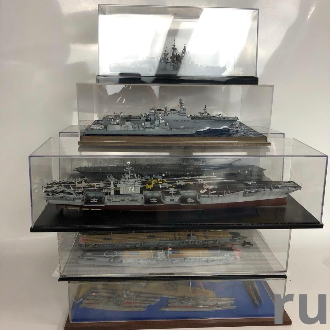 艦船模型セット 空母 軍艦 潜水艦 ケース付 ミリタリー艦船模型 精密完成品