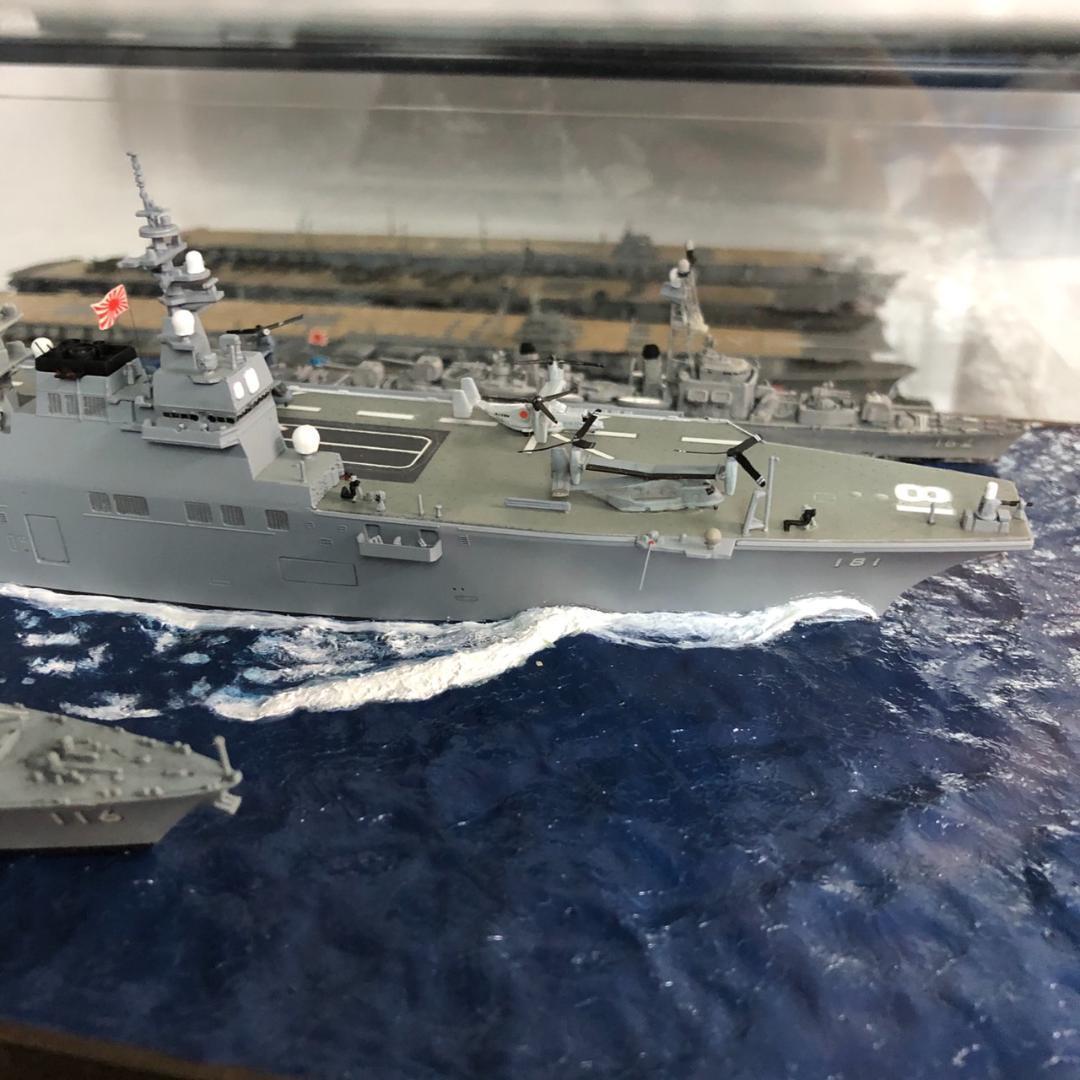 艦船模型セット 空母 軍艦 潜水艦 ケース付 ミリタリー艦船模型 精密完成品