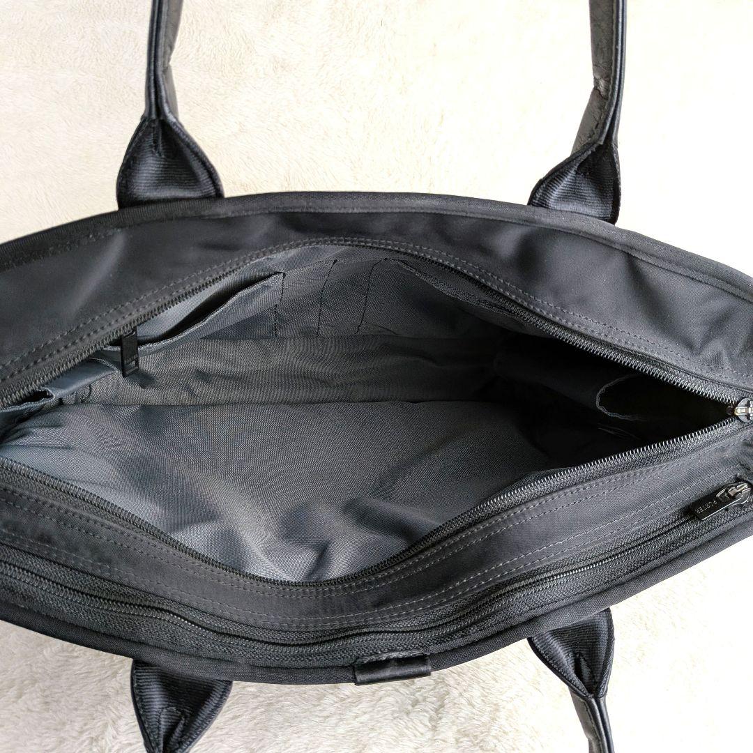 くるくりん　PORTER タイム ナイロン レザー ビジネスバッグ 黒