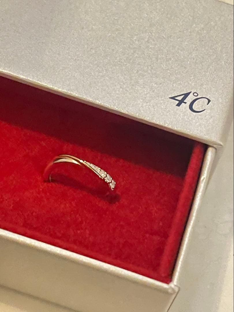 【最終値下げ】4℃(ヨンドシー) エターナルシルバーリング 10号 レディース