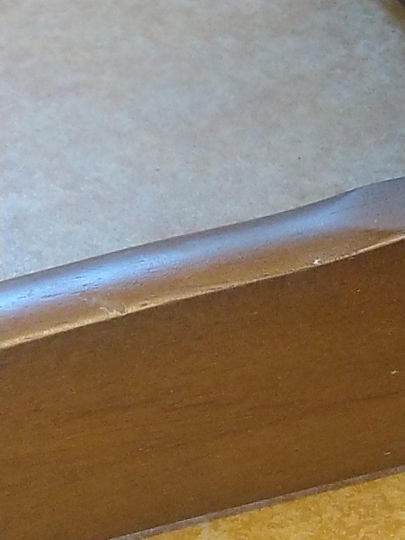 折りたたみ式ダイニングテーブル ダークブラウン USED