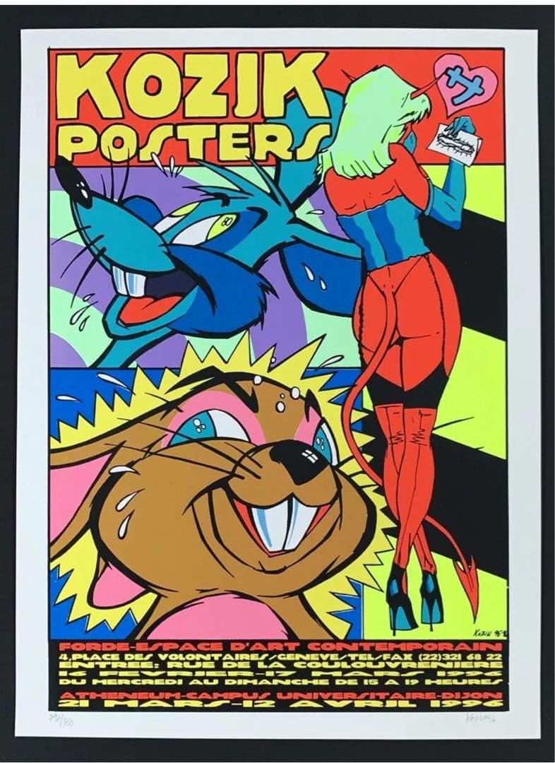 Frank Kozik Swiss Art Show シルクスクリーンポスター