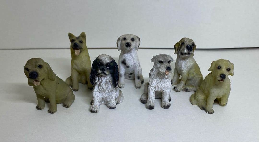 犬 陶器 ミニ置物 セット