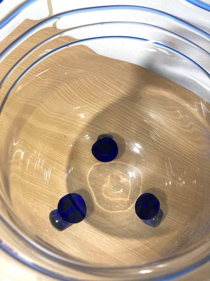 昭和 金魚鉢 アンティーク レトロ 猫脚硝子 大サイズ 珍品