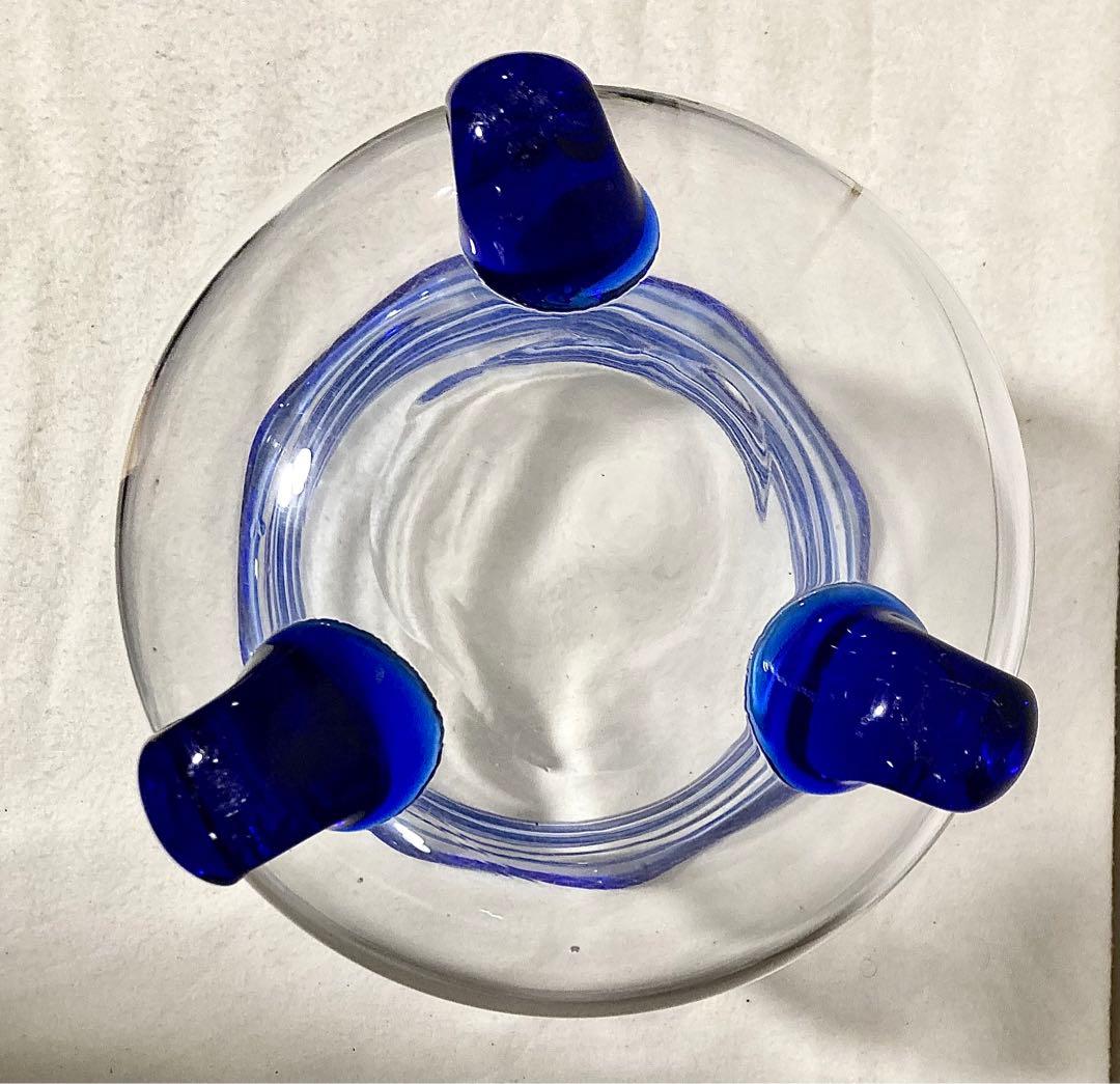 昭和 金魚鉢 アンティーク レトロ 猫脚硝子 大サイズ 珍品