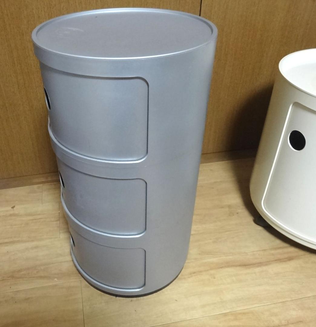 カルテル kartell コンポニビリ　銀　シルバー　３段　正規品