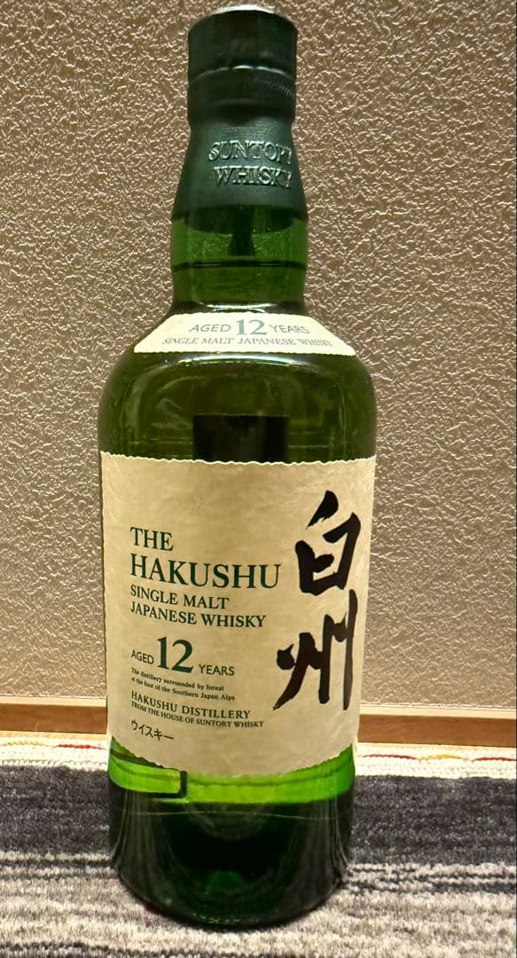 白州12年 シングルモルトウイスキー700ml【箱なし】