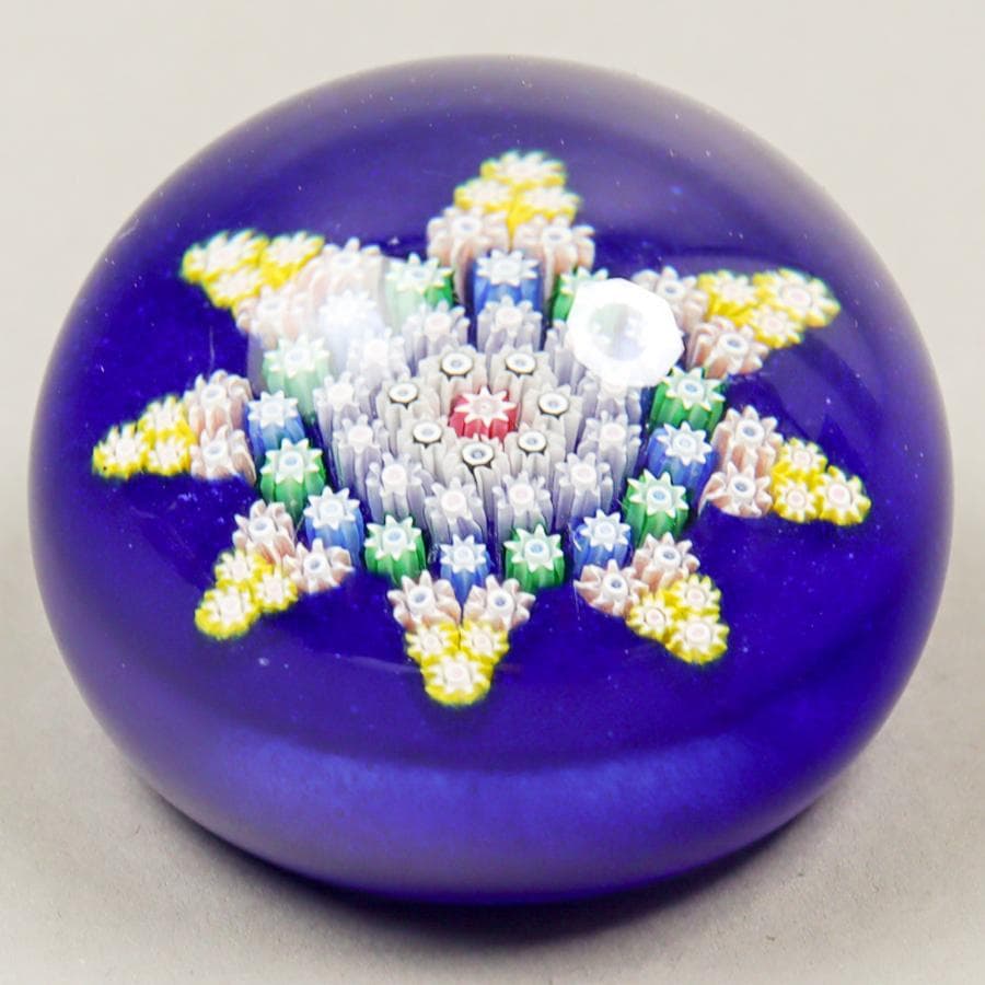 パースシャー Star Pattern 八芒星 ミルフィオリ ペーパーウエイト