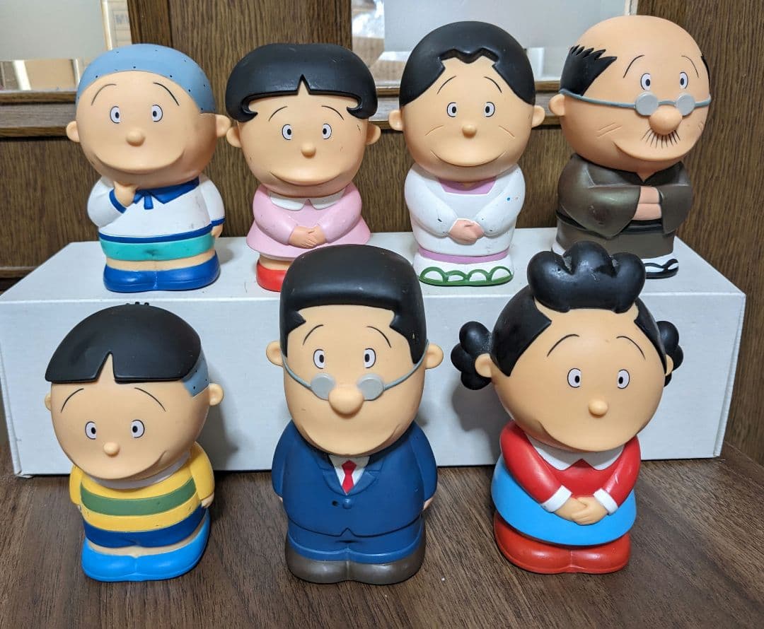 サザエさん一家　貯金箱　7点セット売り　⚠バラ売り不可　希少品