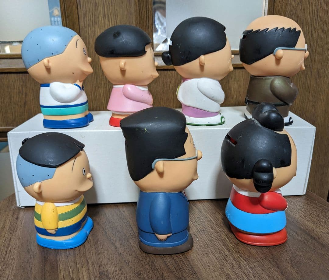 サザエさん一家　貯金箱　7点セット売り　⚠バラ売り不可　希少品
