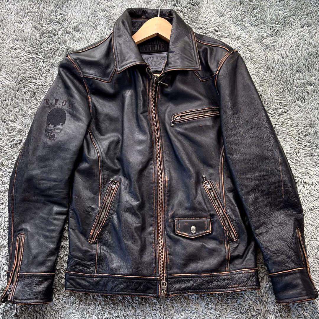 【美品・希少】ジャックローズ × カラーズ 武装戦線 ライダースジャケット XL