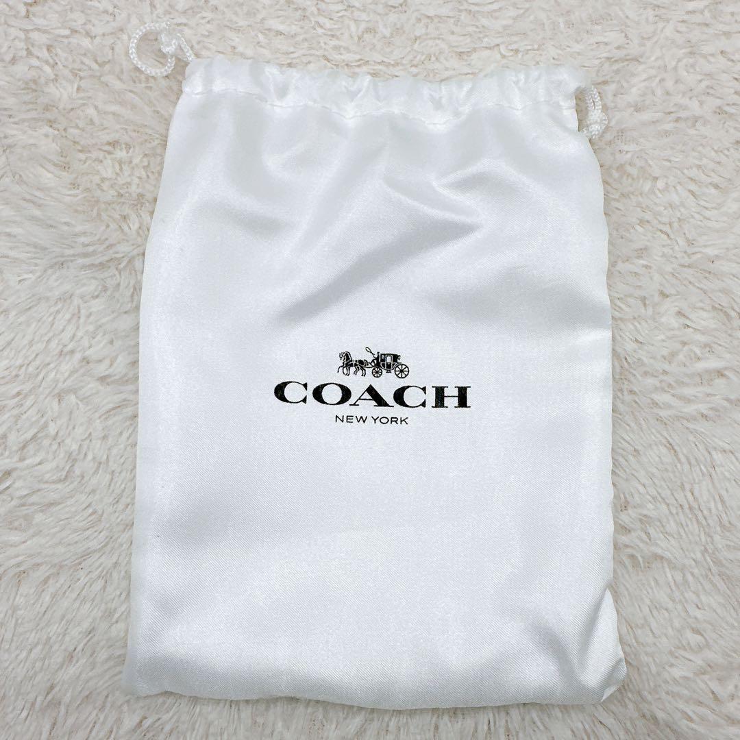 新品⭐️ 【COACH】 コーチ シグネチャー 二つ折り財布 ミニ財布 白×茶色
