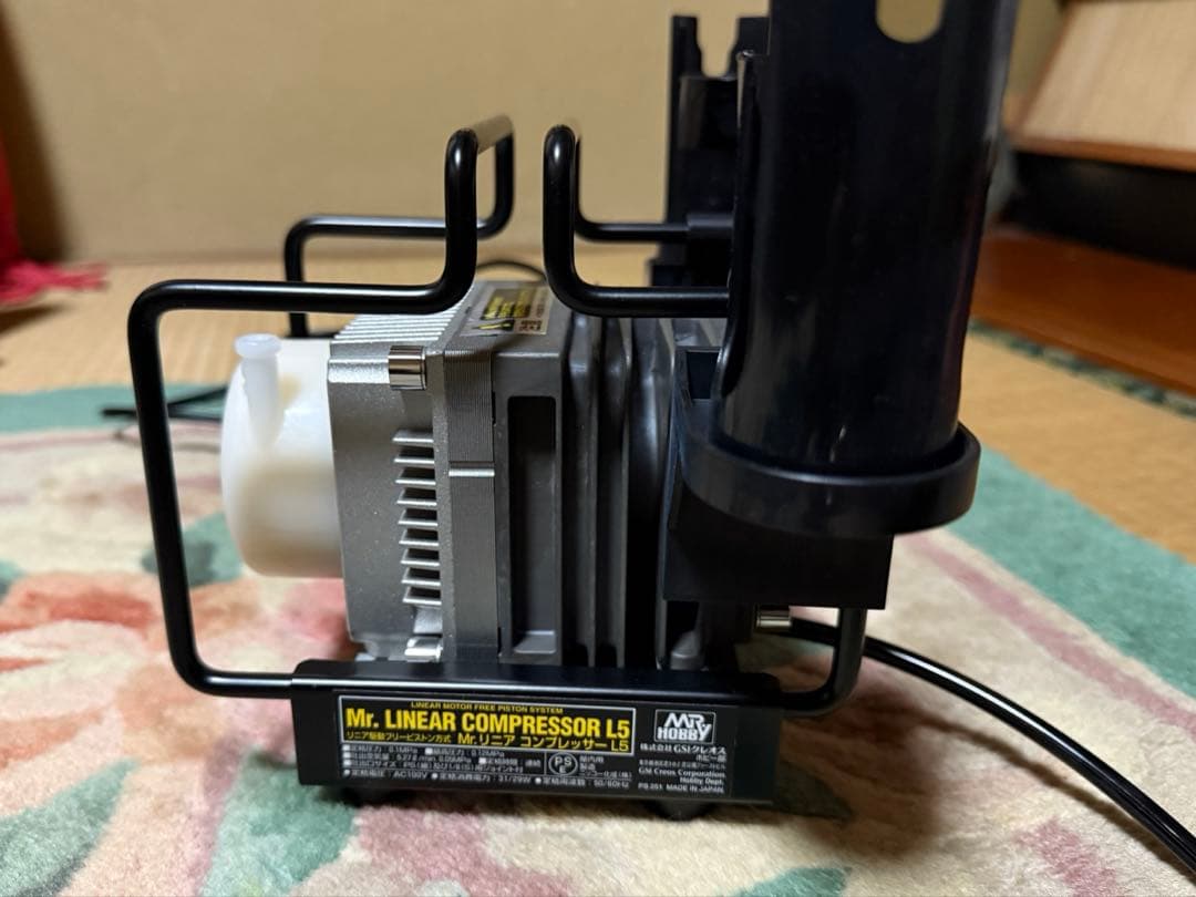 PS313リニアコンプレッサーL5 圧力計レギュレーター エアーブラシ