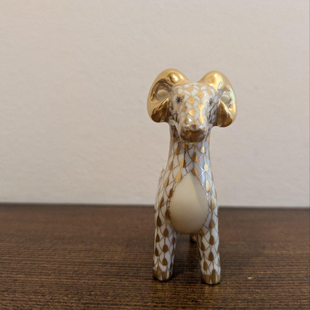 HEREND ヘレンド 羊置物2015 ゴールドバージョン 陶器 千支ものがたり