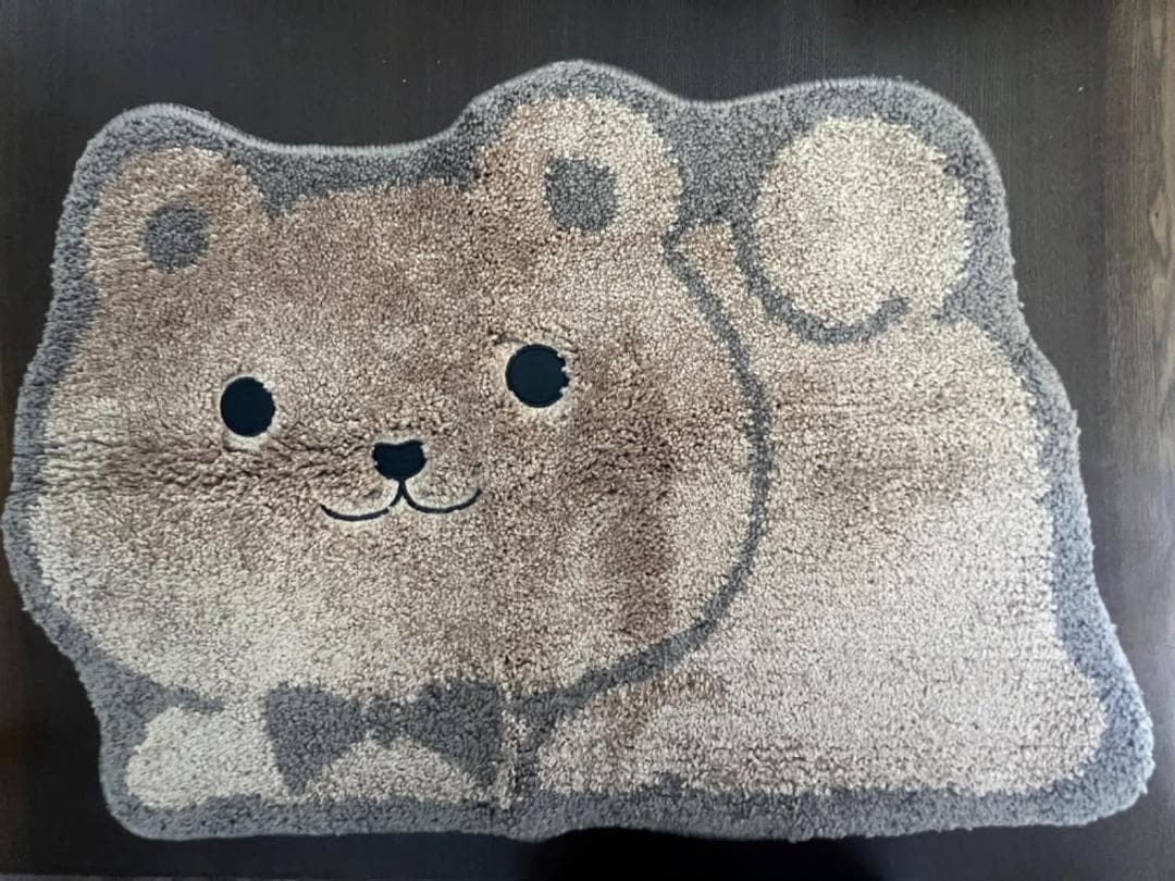 ☆バスマット 速乾 おしゃれ お風呂マット かわいい　ひぐま