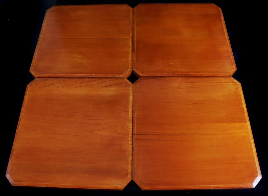 飛騨春慶塗 小吸膳 四方膳 折敷膳 懐石道具 会席 十客 共箱