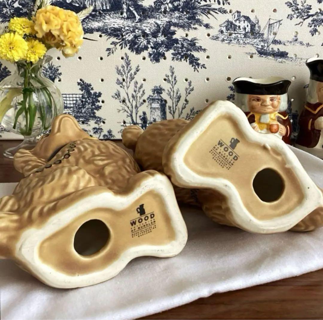 英国ヴィンテージ ♤ スタッフォードシャードッグ 小さめ14cm