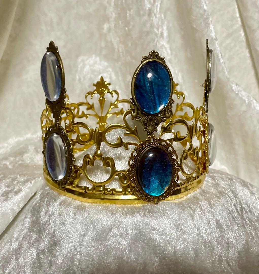 モルフォ蝶 クラウン ティアラ 王冠 アンティーク ヴィンテージ 調