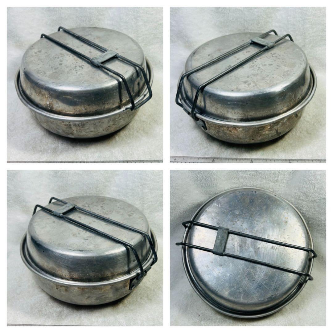 希少イギリスHOTTON社ブルドッグメスキットフライパン、深皿、中型小型ビリー缶