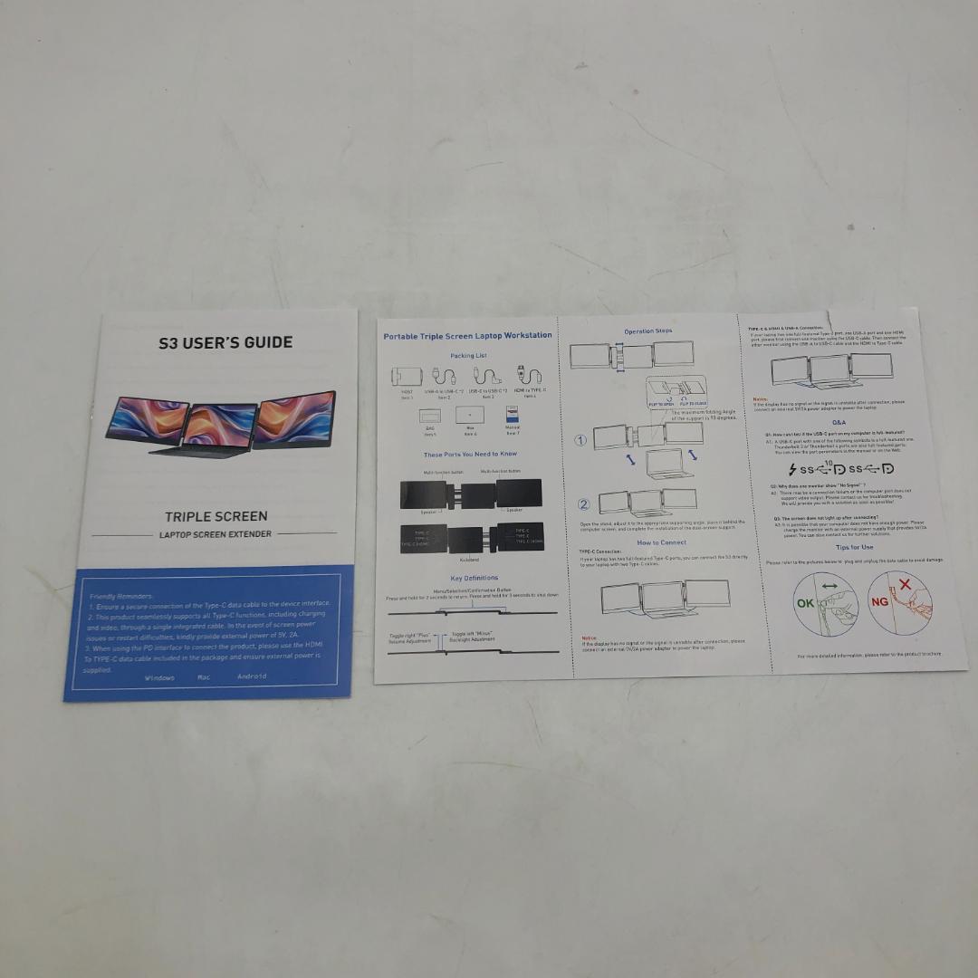 Laptomo S3 ノートパソコン デュアルモニター/Y30976-I1