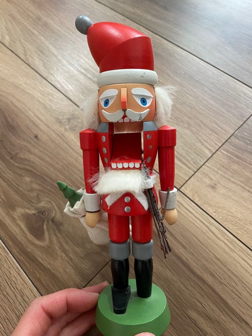 Olaf Kolbe サンタクロース 木製くるみ割り人形 約30cm