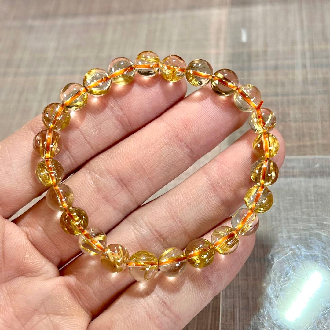 最高級　タイチンルチル　ブレスレット　5