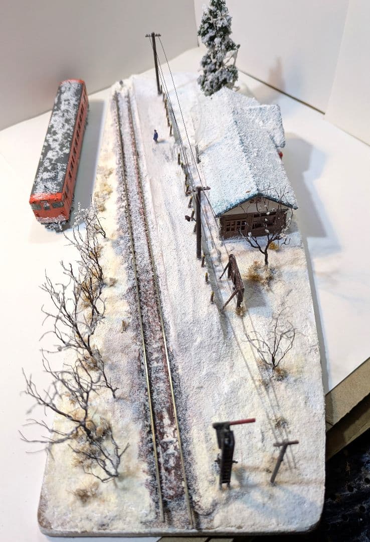 辛*盛様 Ｎゲージ・ジオラマ【鉄道員(ぼっほや)の情景】　※車両付き