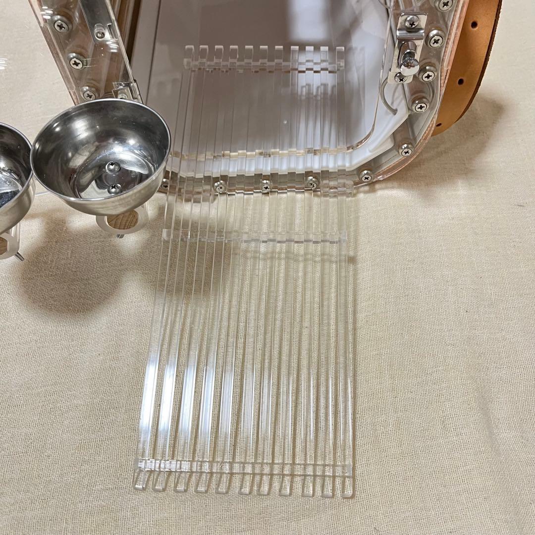 LITTLE BUDDY クリア中型インコ用　オレンジ×グリーン