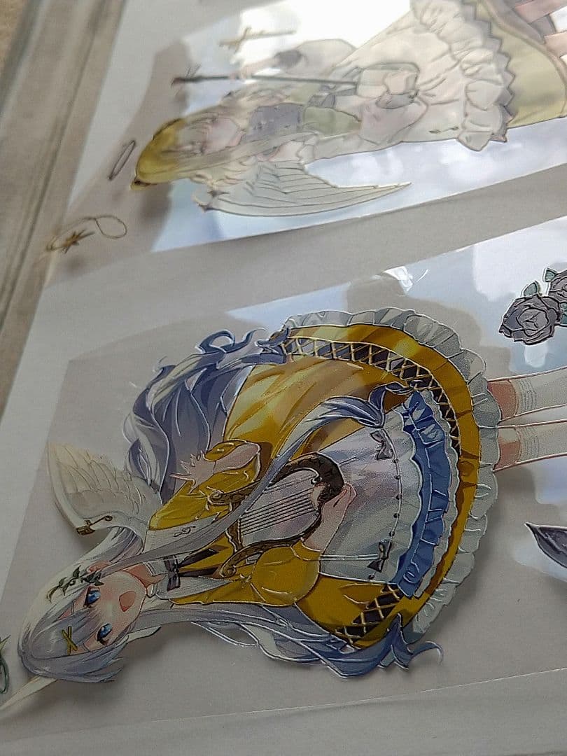 ✩のこり１✩J28＃吟诵曲(水晶PET)鹿离印迹 切り売り海外人物マステ