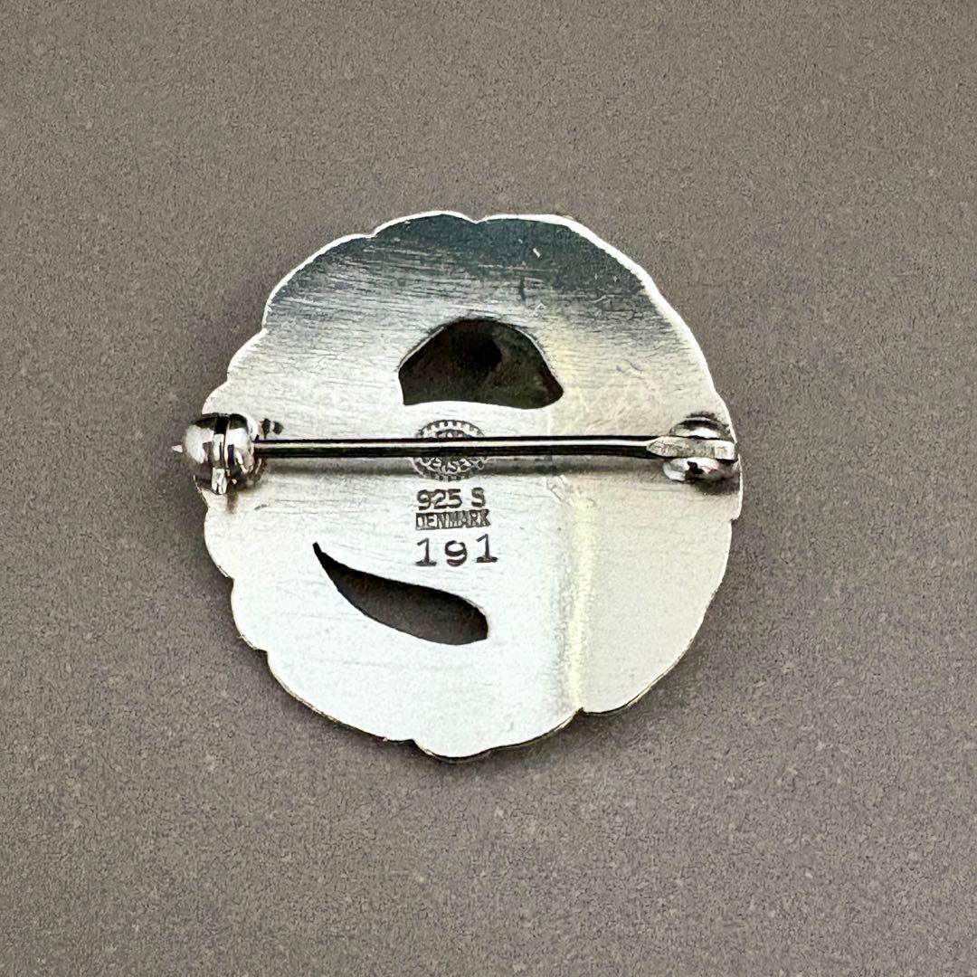 ジョージ ジェンセン ブローチ #191 ムーンストーン アメジスト K18