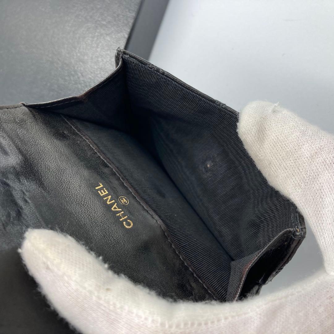 ！美品！　CHANEL シャネル　折り財布　レザー　ココマーク