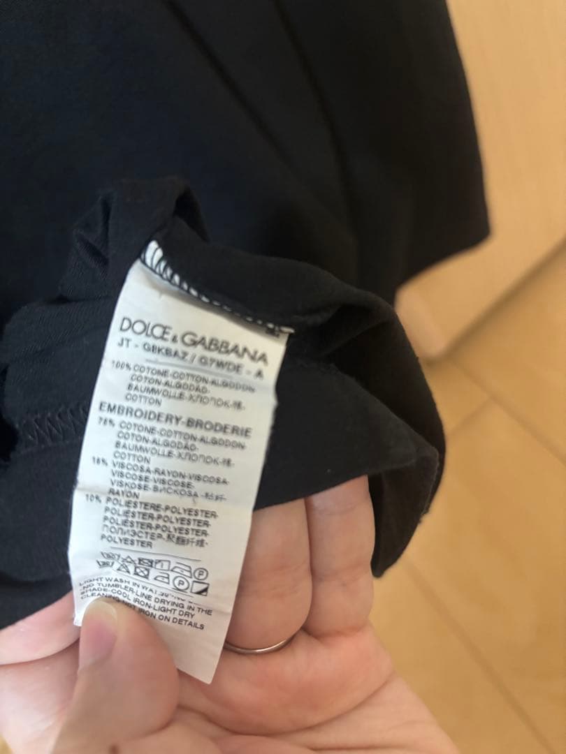 Dolce & Gabbana ブラック Tシャツ 50サイズ 美品