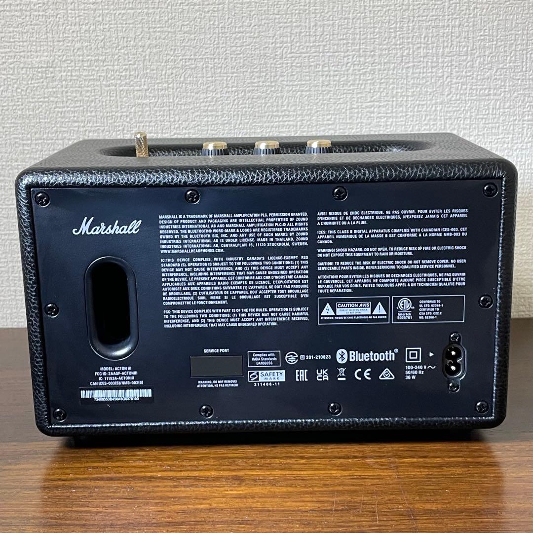 極美品 Marshall Acton III Bluetooth スピーカー