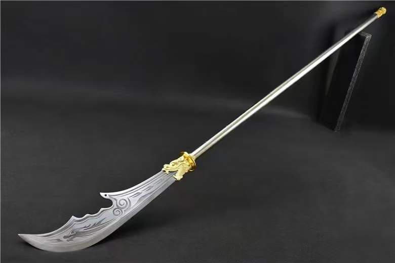 新型：関雲長（ゴールド） 古兵器 武具　刀装具　模造刀 居合刀 長尺