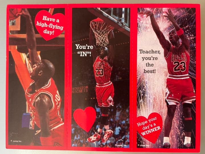 【希少】 マイケルジョーダン　バレンタインカード