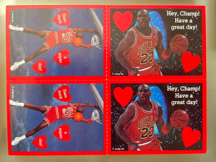 【希少】 マイケルジョーダン　バレンタインカード