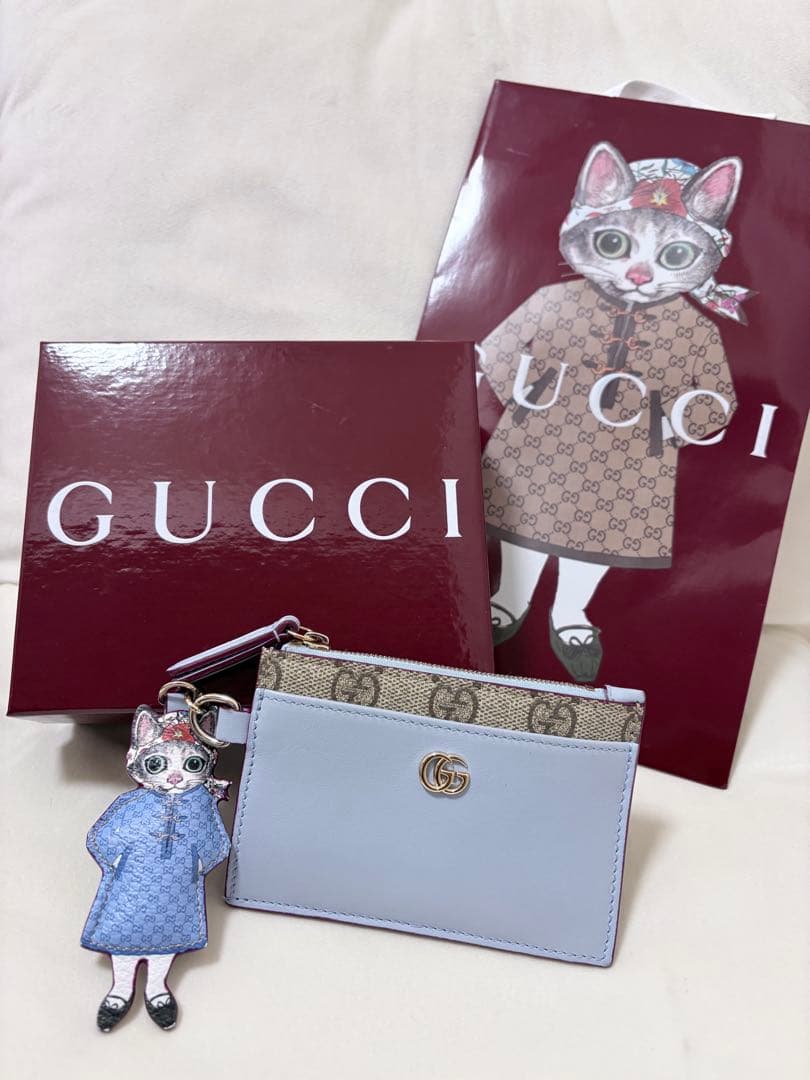GUCCI バイカラーキーケース　ヒグチユウコ　ケース　日本限定　財布