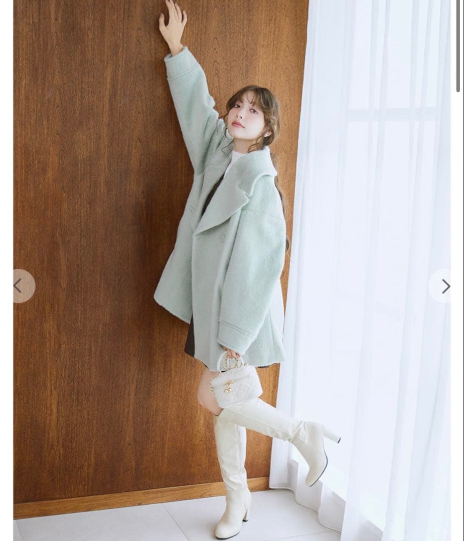 新品未使用品タグ付き　LILLIAN CARAT シャギーミドルコート