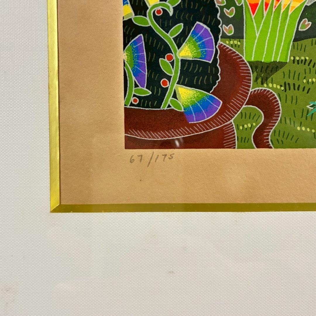 トーマス・マックナイト「Villa Rufolo」シルクスクリーン 直筆サイン入