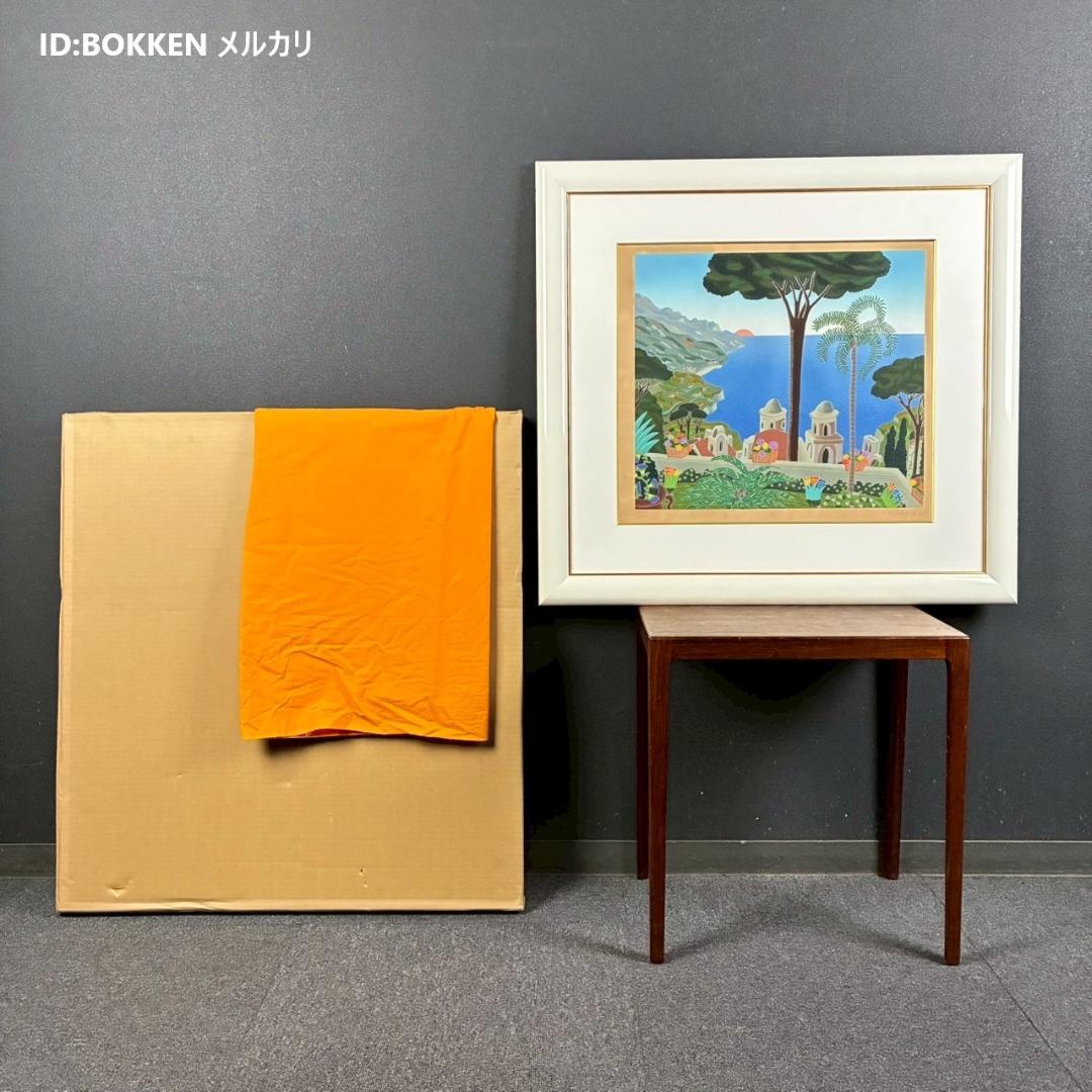 トーマス・マックナイト「Villa Rufolo」シルクスクリーン 直筆サイン入