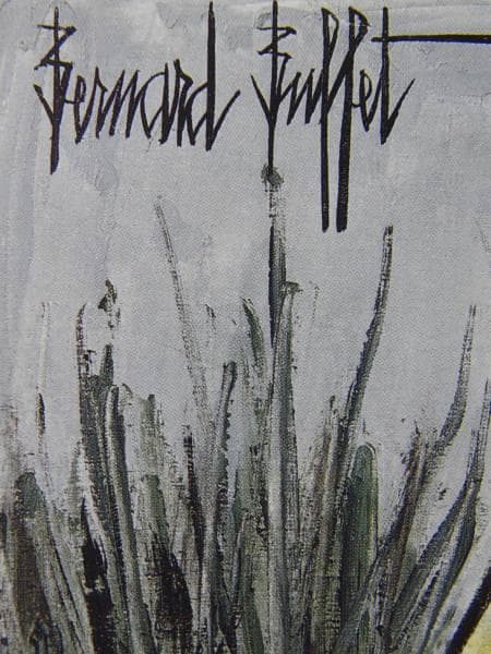 ベルナール・ビュッフェ、「田舎の協会」、希少な画集より、新品高級額・額装付