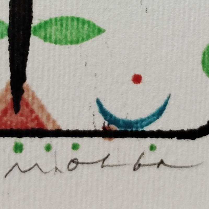 ☆大場正男☆「Spring」ペーパースクリーン　孔版画　インチサイズ　新品額！