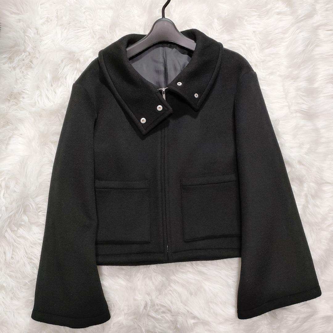 未使用☆和田颯 how Melton Coat Black 002 Da-iCE