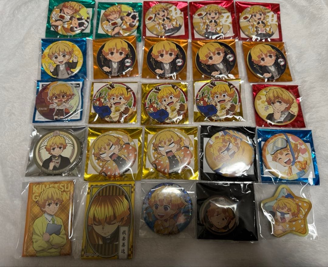 鬼滅の刃 我妻善逸 缶バッジ まとめ売り