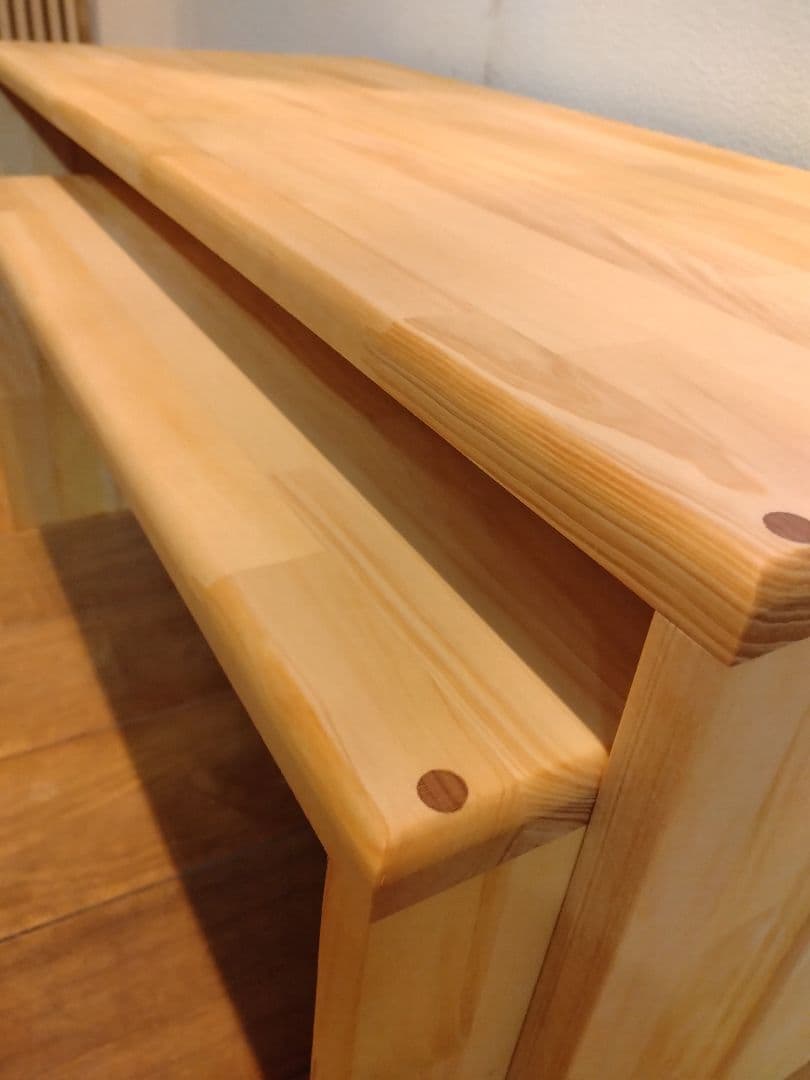 木製　ハンドメイド　オーダー　コの字　ラック　棚　シェルフ　キヌカ　水槽台