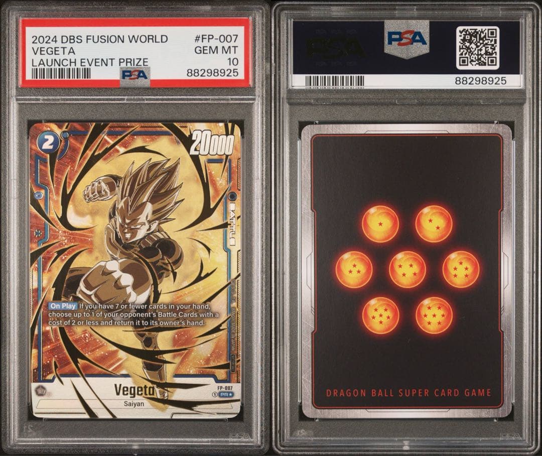 【PSA10】フュージョンワールド 優勝プロモ 孫悟空 ベジータ